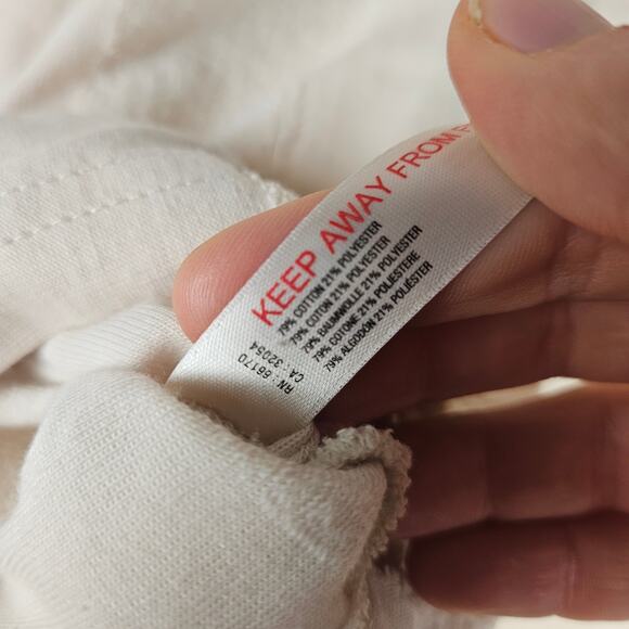 Free People Beach Island Boho Set Crop Top Wrap Terry V Neck And Pants - Picture 7 of 14